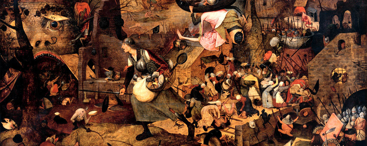 Pieter Bruegel d. &Auml;. (um 1525/30&thinsp;&ndash;&thinsp;1569 Br&uuml;ssel): &raquo;Dulle Griet&laquo;, 1563 (Ausschnitt). Holz, 117,4&thinsp;&times;&thinsp;162&nbsp;cm. Antwerpen, Museum Mayer van den Bergh &copy; Museum Mayer van den Bergh/Foto: Thomas Prochazka