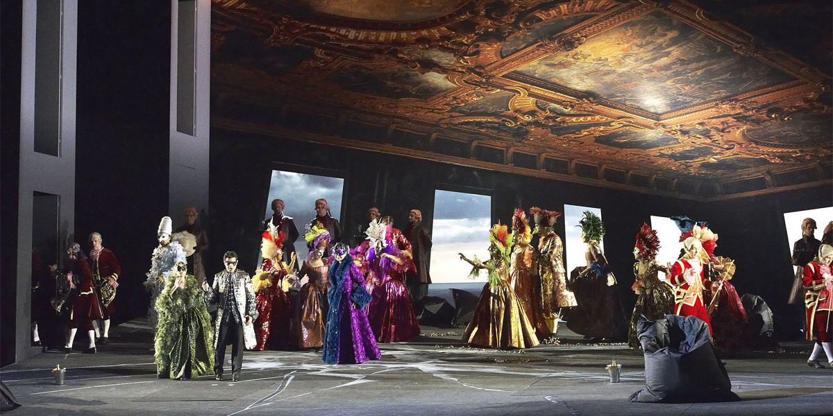 &raquo;Dion Giovanni&laquo;, Fest im Schlo&szlig; Don Giovannis (Finale des 1. Aktes) &copy; Wiener Staatsoper GmbH/Michael P&ouml;hn