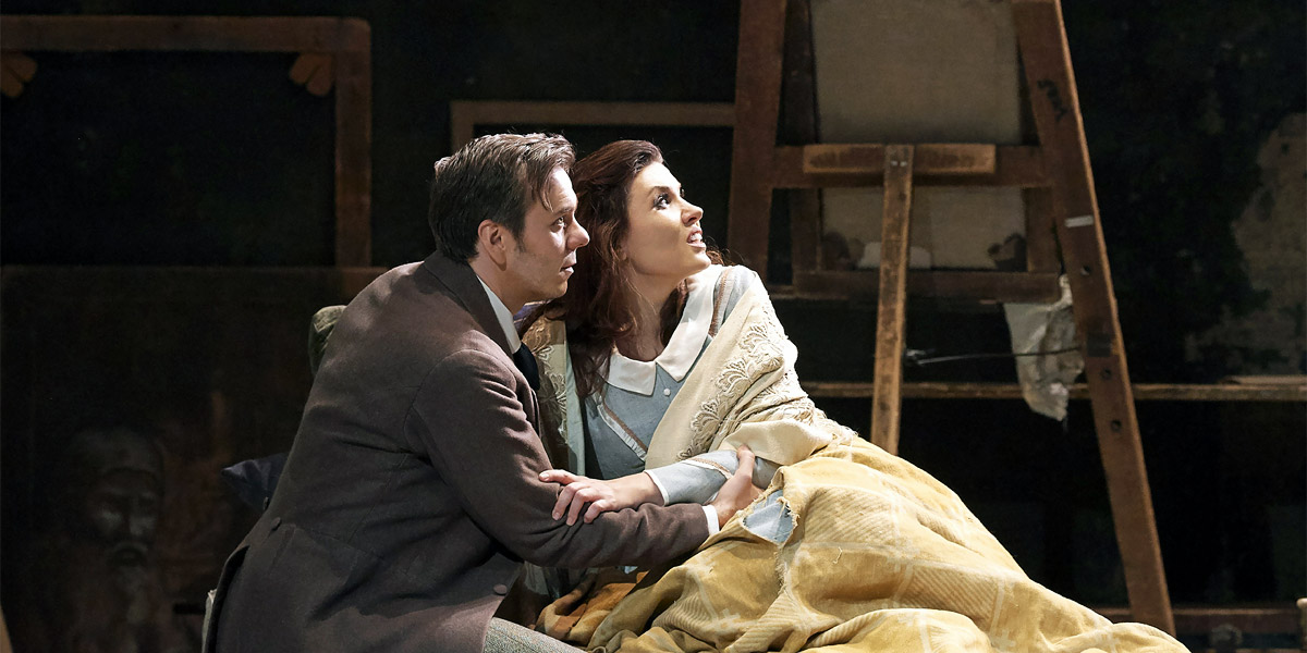 &raquo;La boh&egrave;me&laquo;, 4. Akt: Marina Rebeka (Mim&igrave;) und Benjamin Bernheim (Rodolfo) &copy; Wiener Staatsoper/Michael P&ouml;hn