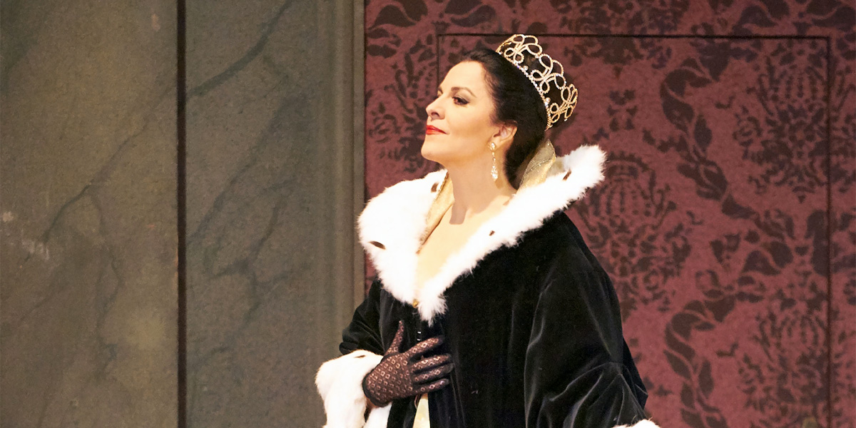 &raquo;Tosca&laquo;, 2. Akt: Angela Gheorghiu als Floria Tosca im Palazzo Farnese &copy; Wiener Staatsoper GmbH/Michael P&ouml;hn