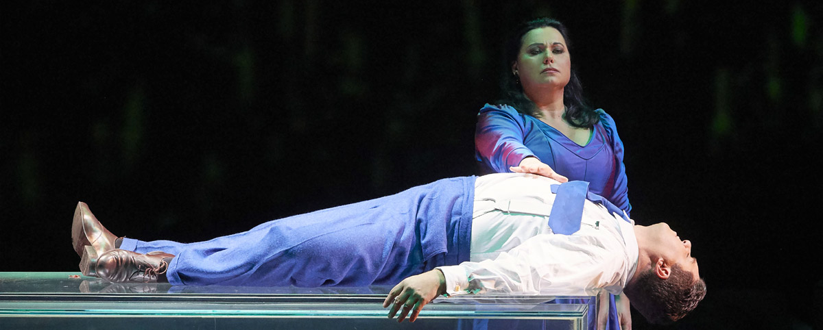 &raquo;Nabucco&laquo;, 2. Teil: Liudmyla Monastyrska (Abigaille) und Luca Salsi (Nabucco) &copy; Wiener Staatsoper GmbH/Michael P&ouml;hn