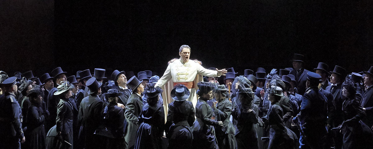 &raquo;Otello&laquo;, 1. Akt: Aleksandrs Antonenko als Otello beim &raquo;Esultate!&laquo; &copy; Wiener Staatsoper GmbH/Michael P&ouml;hn
