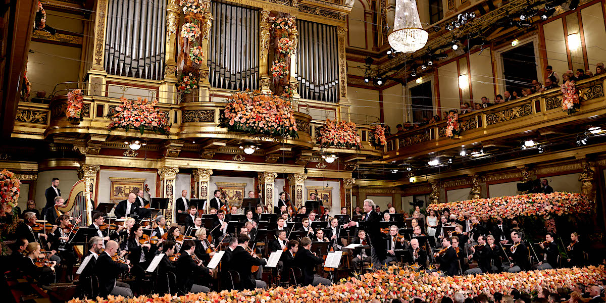 Franz Welser-M&ouml;st am Pult der Wiener Philharmoniker bei seinem dritten Silvesterkonzert &copy; Wiener Philharmoniker/Dieter Nagl
