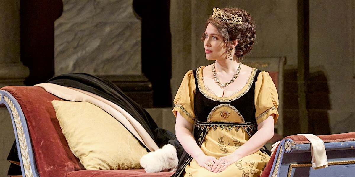 &raquo;&#8239;Tosca&#8239;&laquo;, 2. Akt: Elena Stikhina als Floria Tosca, Roms gefeierste S&auml;ngerin im Jahr 1800 &copy; Wiener Staatsoper GmbH/Michael P&ouml;hn